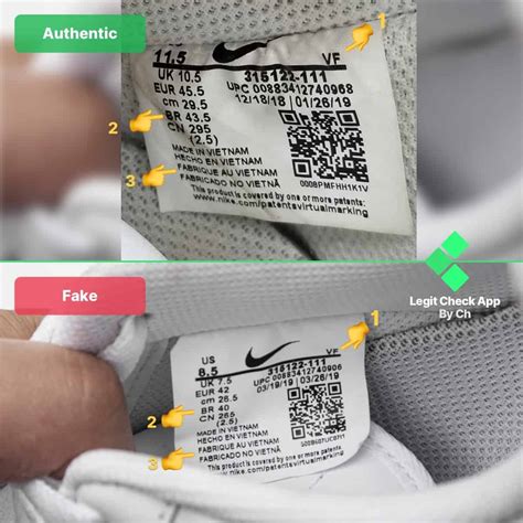 fake nikes and real nikes|nike authenticity check.